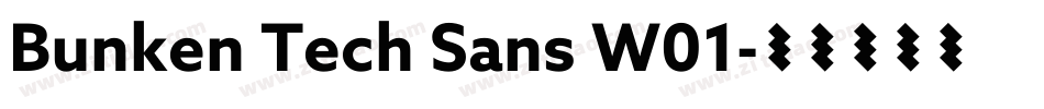 Bunken Tech Sans W01字体转换